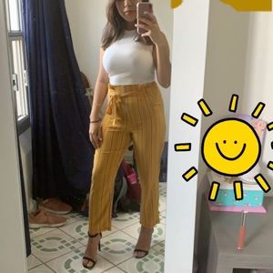 Yellow striped pants